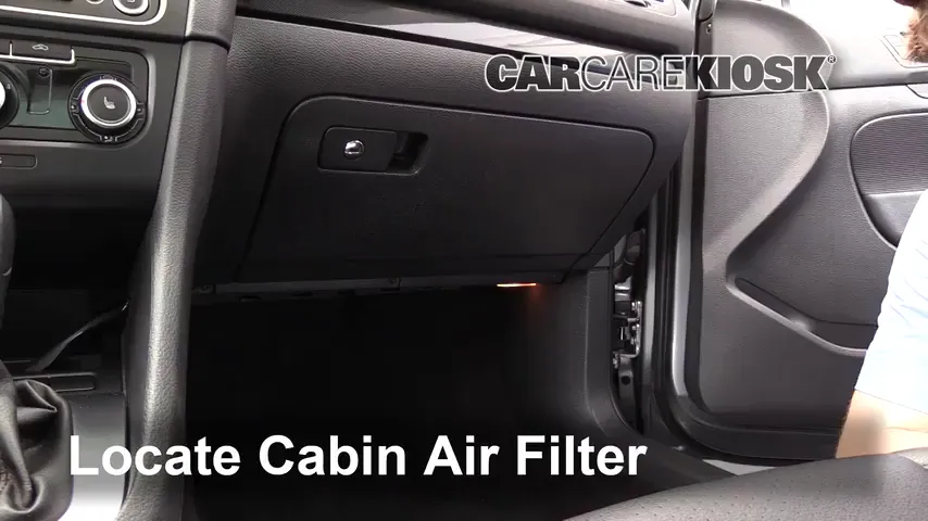 2013 Volkswagen Jetta TDI 2.0L 4 Cyl. Turbo Diesel Wagon Air Filter (Cabin) Replace